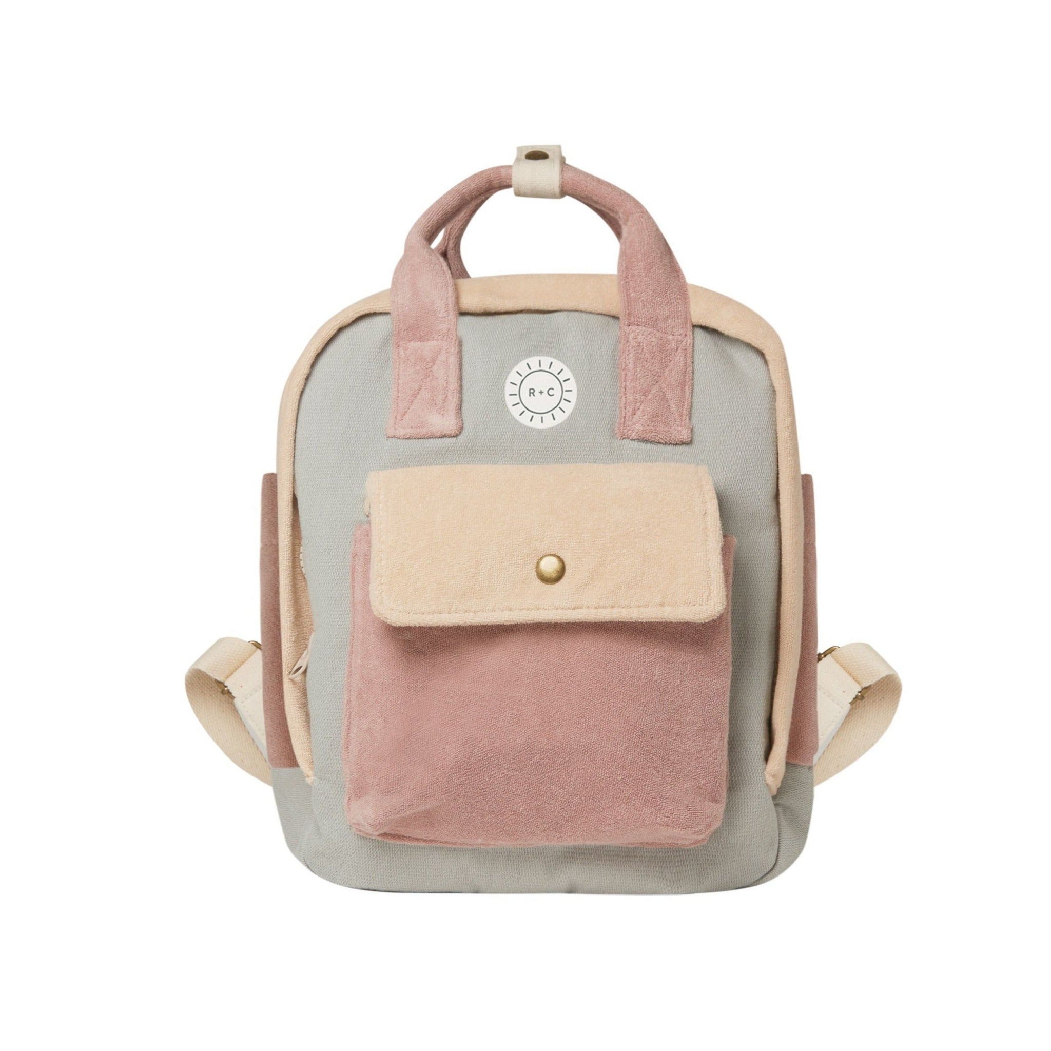 Mini Backpack  | Terry Colorblock - HoneyBug 