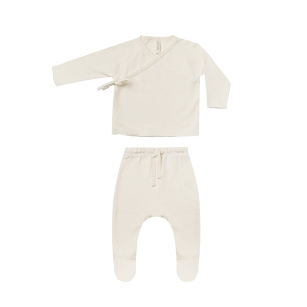 Wrap Top + Pant Set | Ivory - HoneyBug 