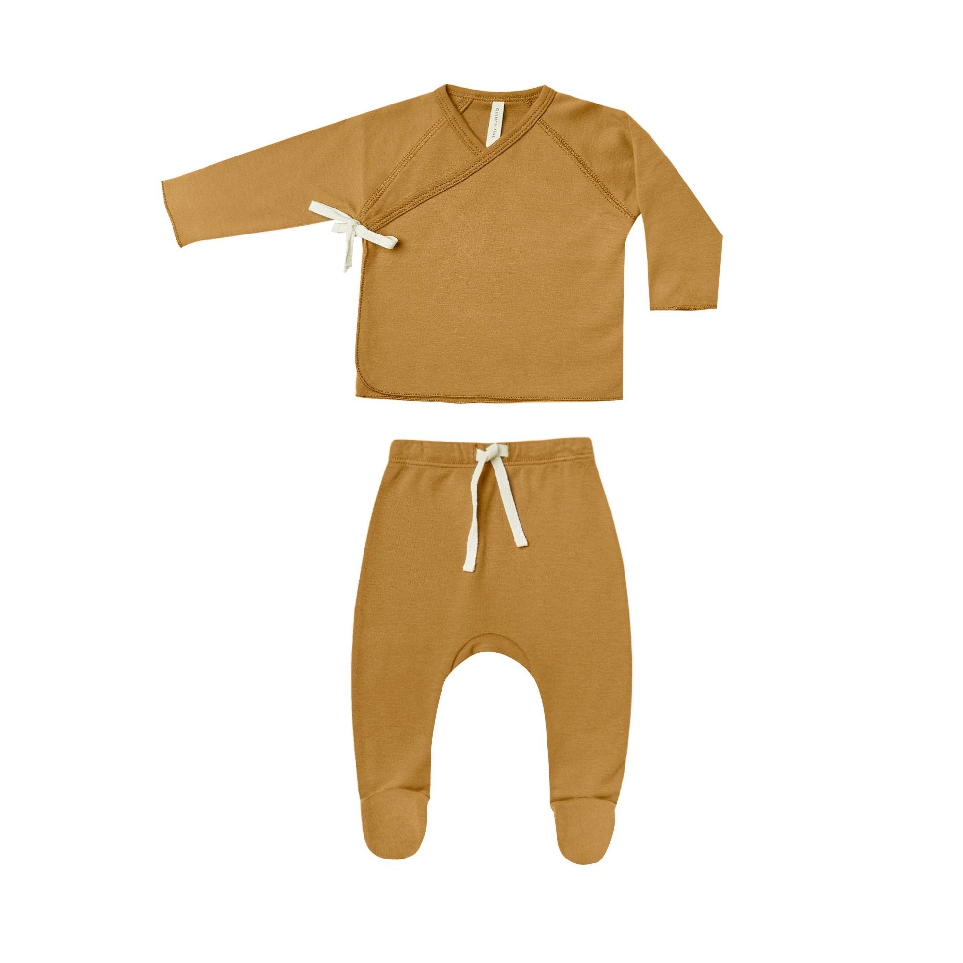 Wrap Top + Pant Set | Ochre - HoneyBug 