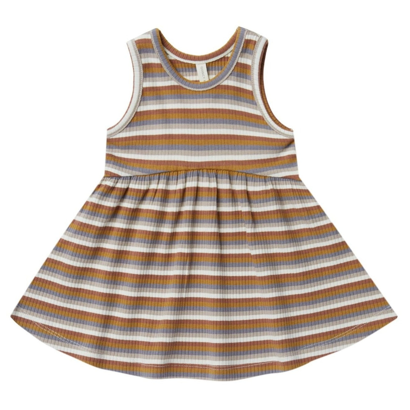 Ribbed Tank Dress | Multi Stripe - HoneyBug 