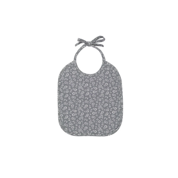 Woven Tie Bib | Indigo Flora - HoneyBug 