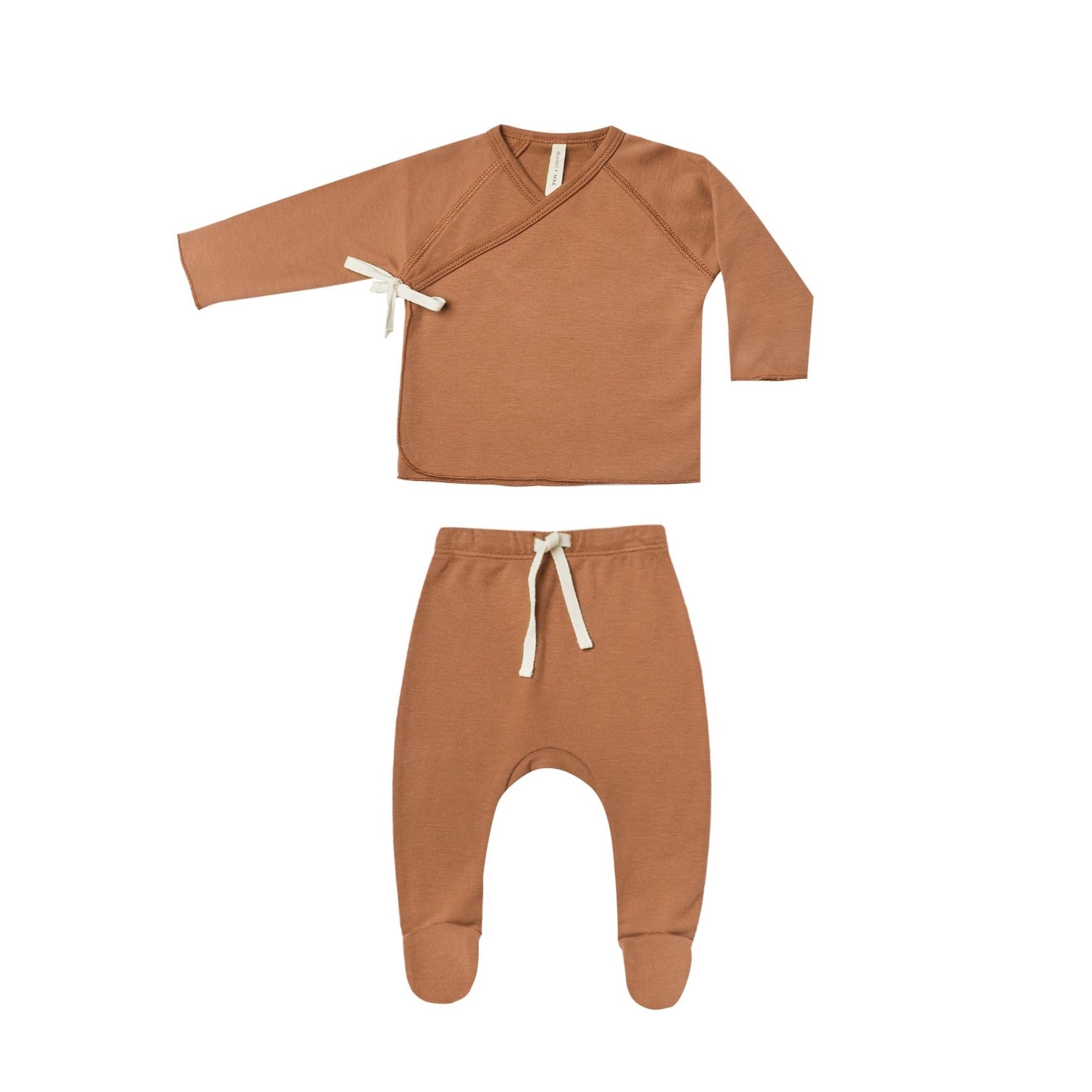 Wrap Top + Pant Set | Amber - HoneyBug 