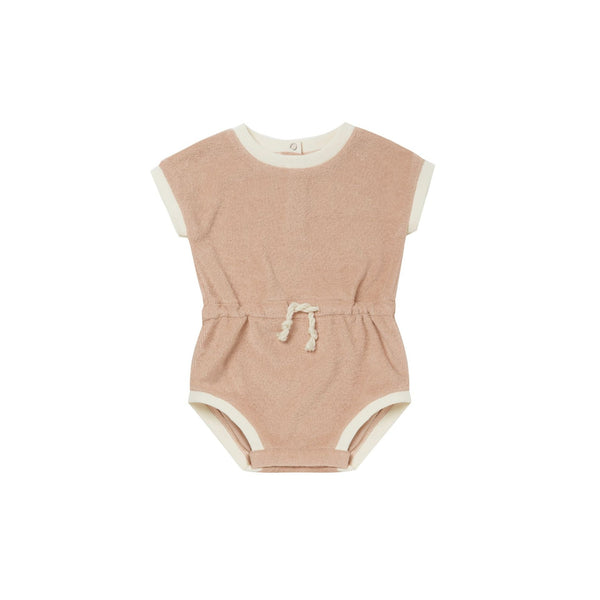 Terry Retro Romper | Blush - HoneyBug 