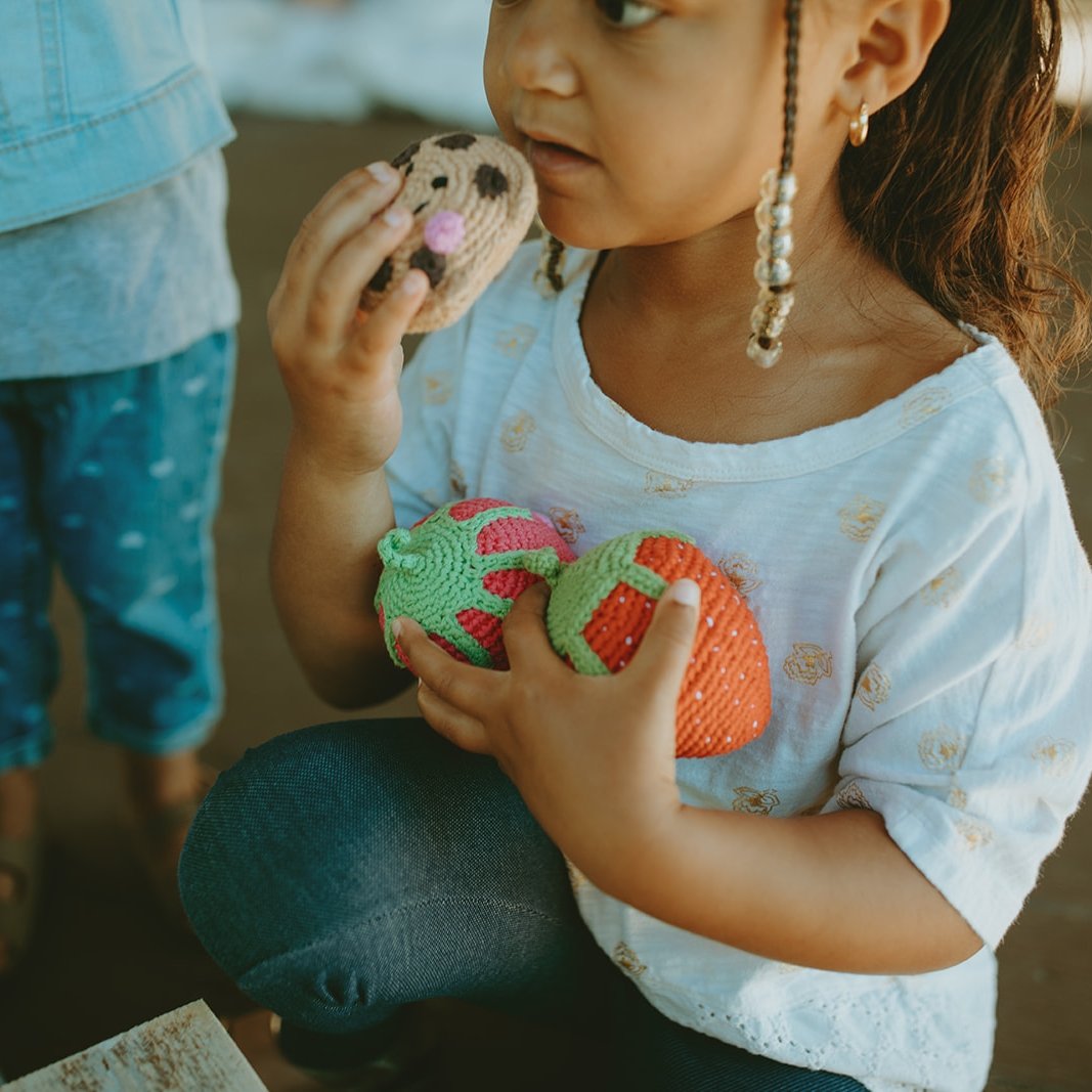 Friendly Chocolate Chip Cookie Rattle - HoneyBug 