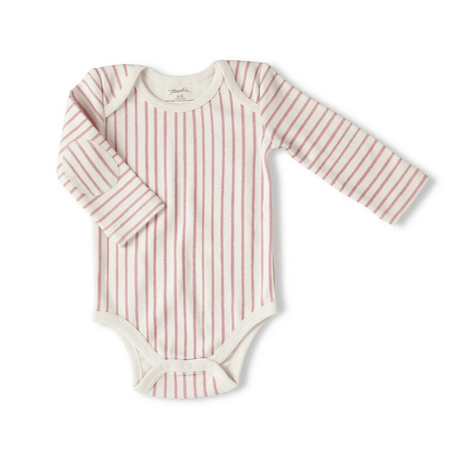 Long Sleeve Bodysuit Dark Pink - HoneyBug 