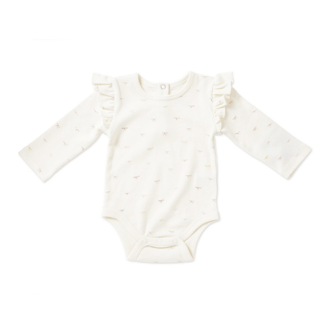 Ruffle Long Sleeve One-Piece Jolie - HoneyBug 