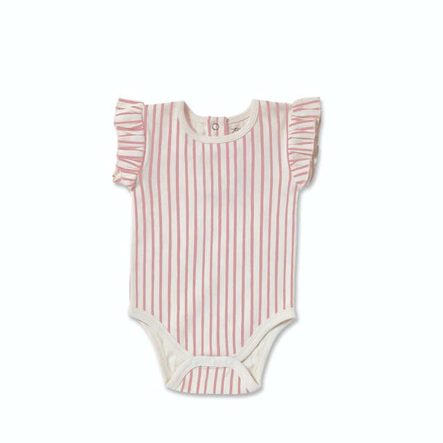 Sleeveless Ruffle One-Piece - Pink - HoneyBug 