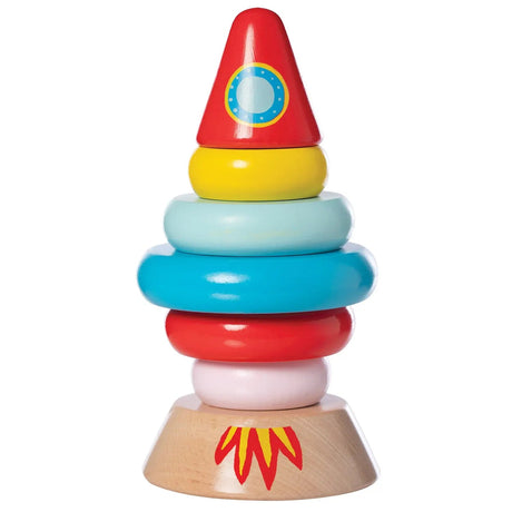 Magnetic Wood Stacker Rocket by Manhattan Toy - HoneyBug 