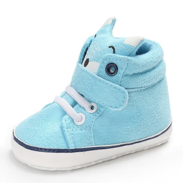 Baby Animal First Walkers -  Light Blue Fox - HoneyBug 