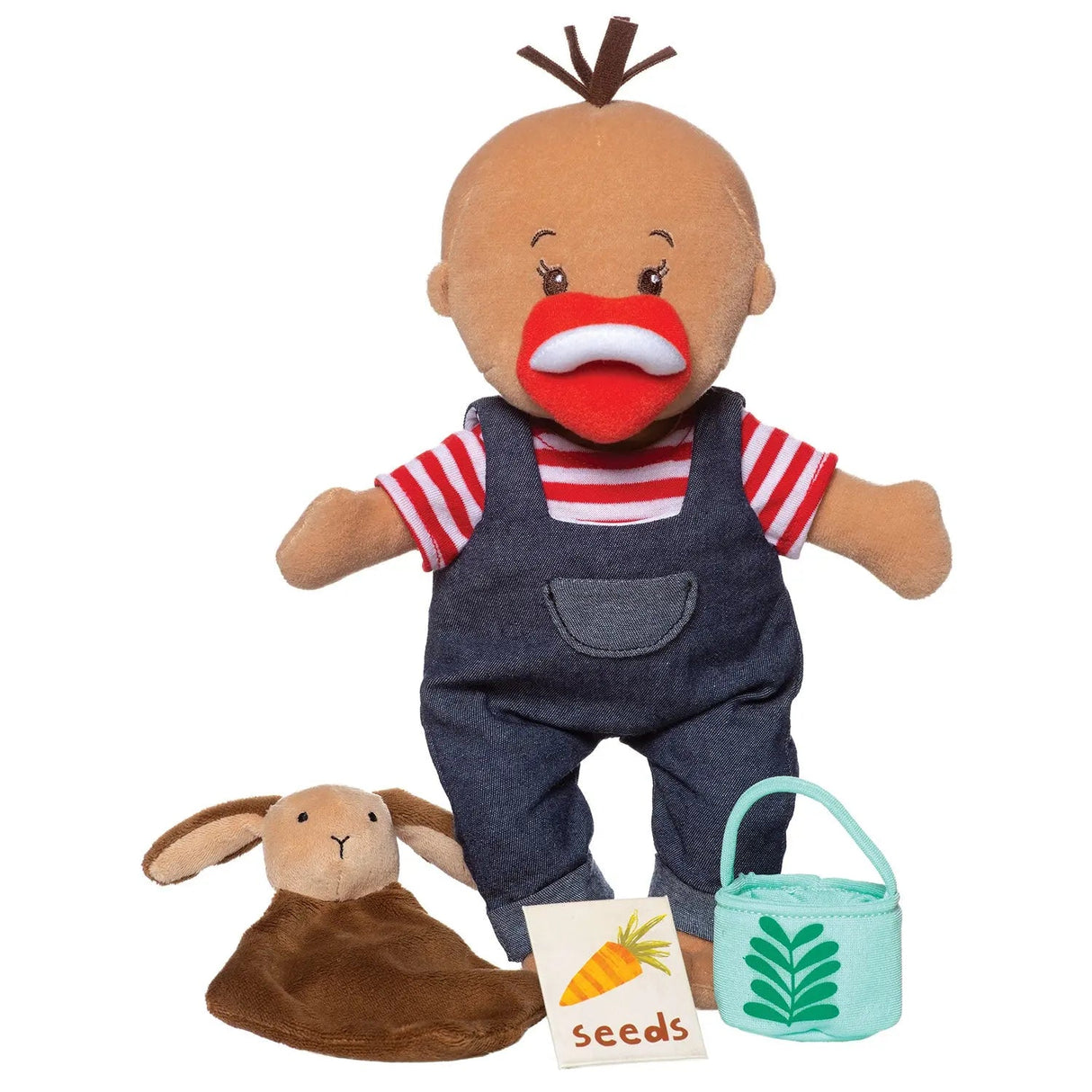 Wee Baby Stella beige Tiny Farmer Set by Manhattan Toy - HoneyBug 