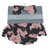 Peonies Ruffle Bloomers and Headband Set - HoneyBug 