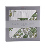 Dino Days and Tropical Forest Cotton Newcastle Blanket - HoneyBug 