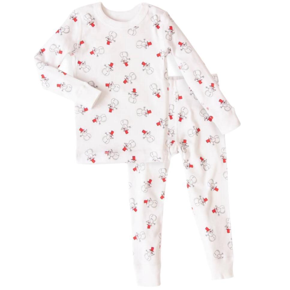 Snowman Long Sleeves Pajamas - HoneyBug 