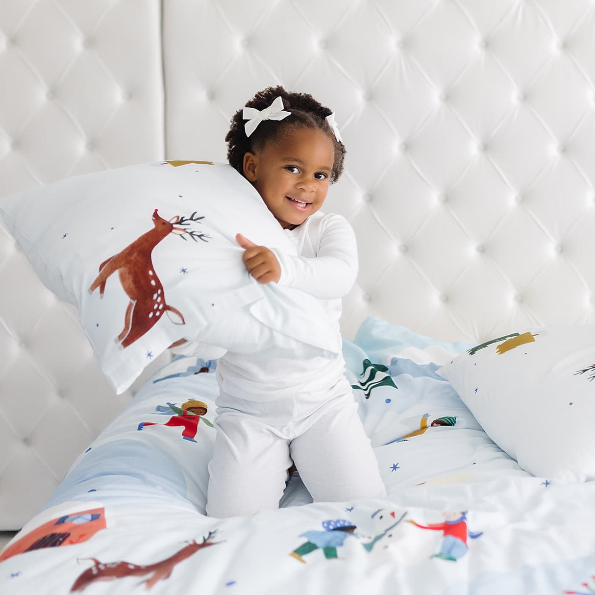 Snowy Day Duvet & Pillowcase - HoneyBug 