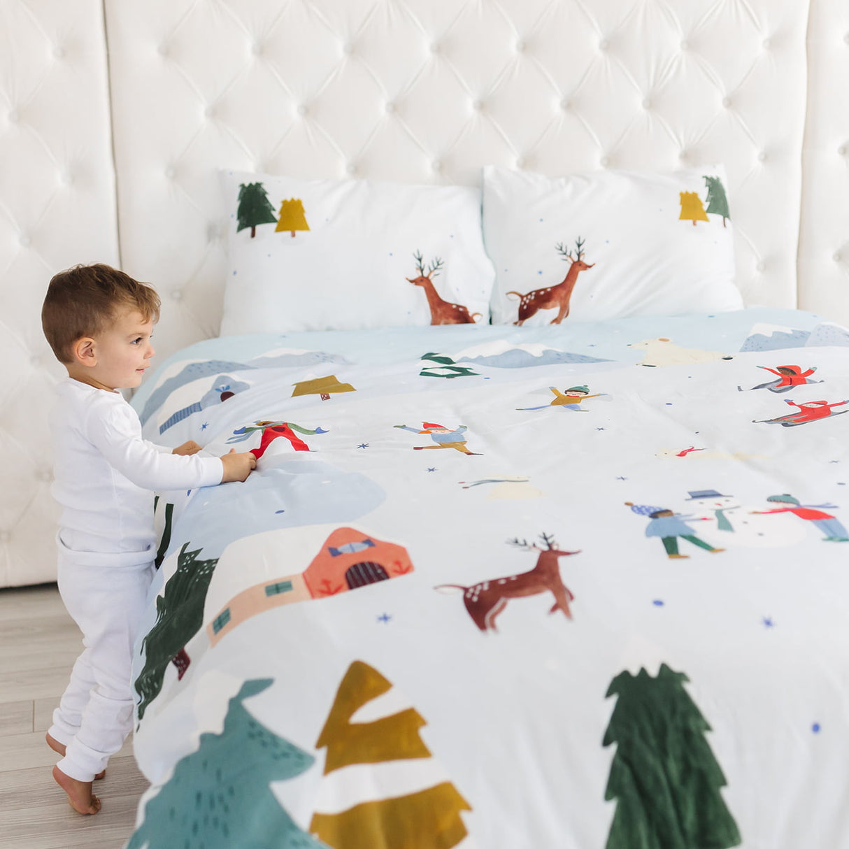 Snowy Day Duvet & Pillowcase - HoneyBug 