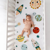 Space Explorer Standard Size Crib Sheet - HoneyBug 