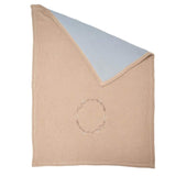 Wreath Embr. Double Sided Blanket - Brown - HoneyBug 